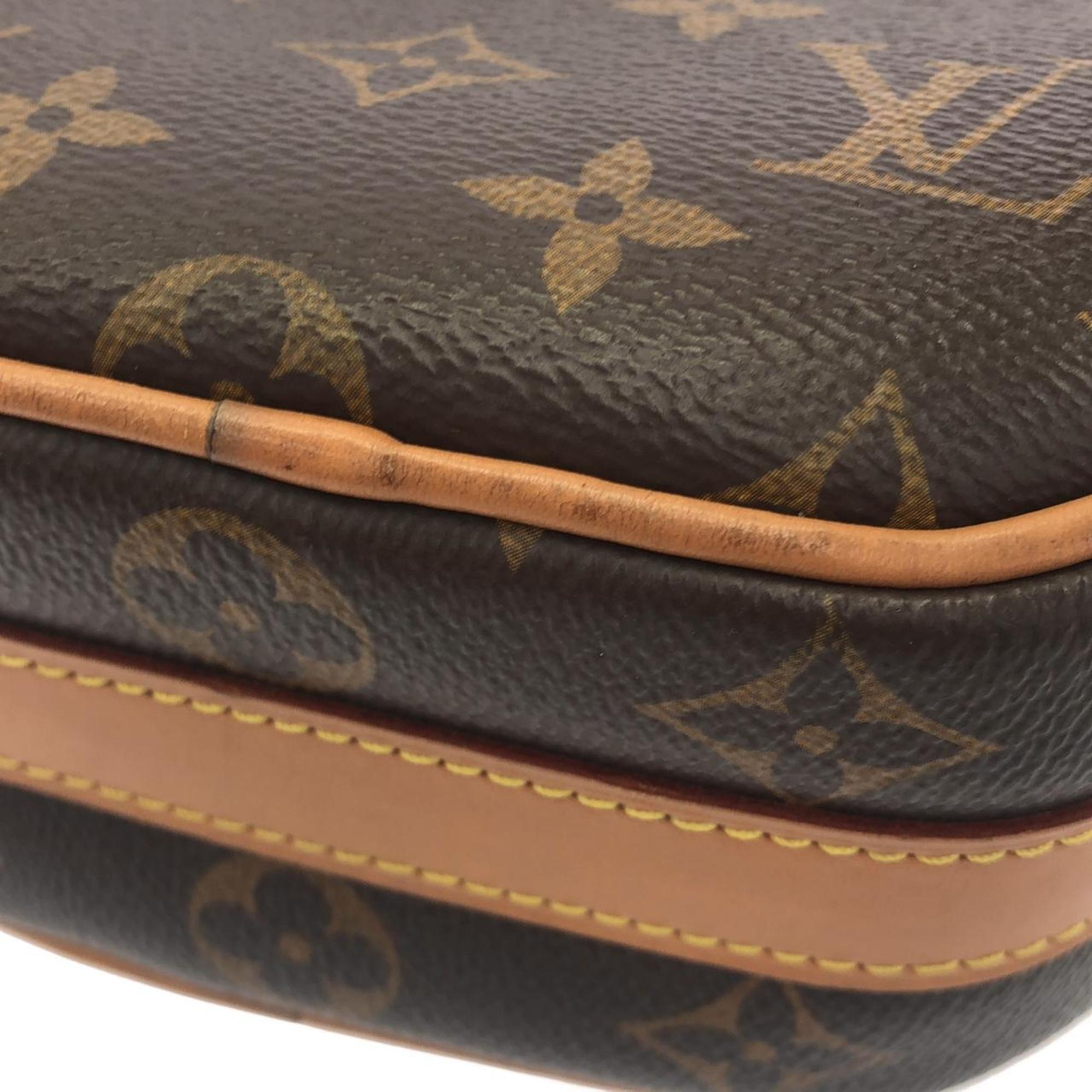 Louis Vuitton Brown Coated Canvas Shoulder Bag