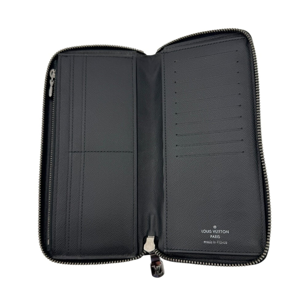 Louis Vuitton Black Leather Long Wallet