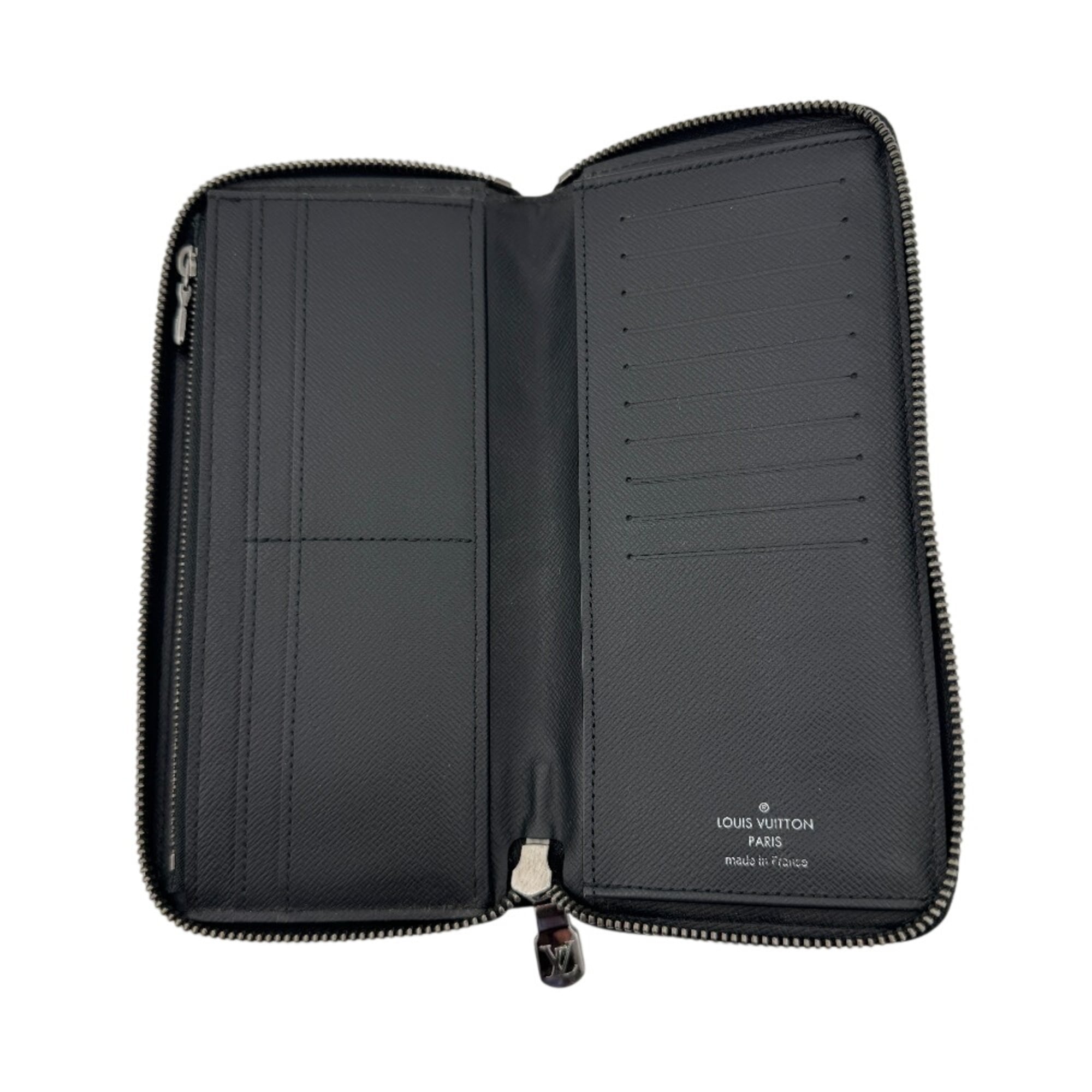 Louis Vuitton Black Leather Long Wallet