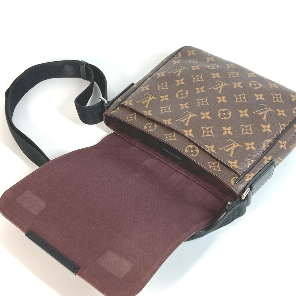 Louis Vuitton Black Brown Monogram Messenger Bag Shoulder Bag
