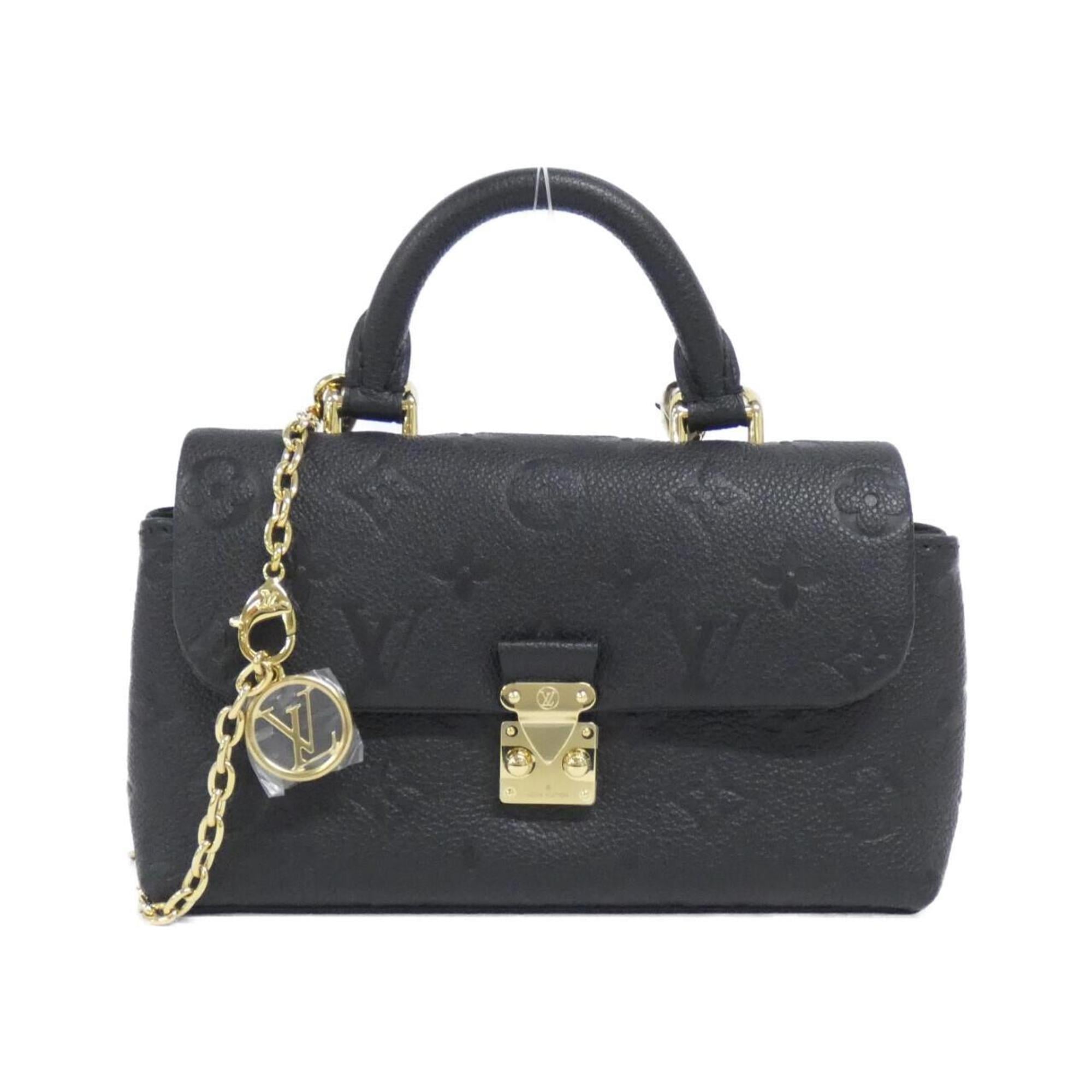 Louis Vuitton Black Leather Handbag