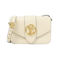 Louis Vuitton Cream Leather Shoulder Bag