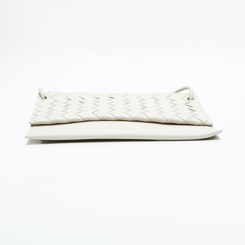 Bottega Veneta White Leather Shoulder Bag