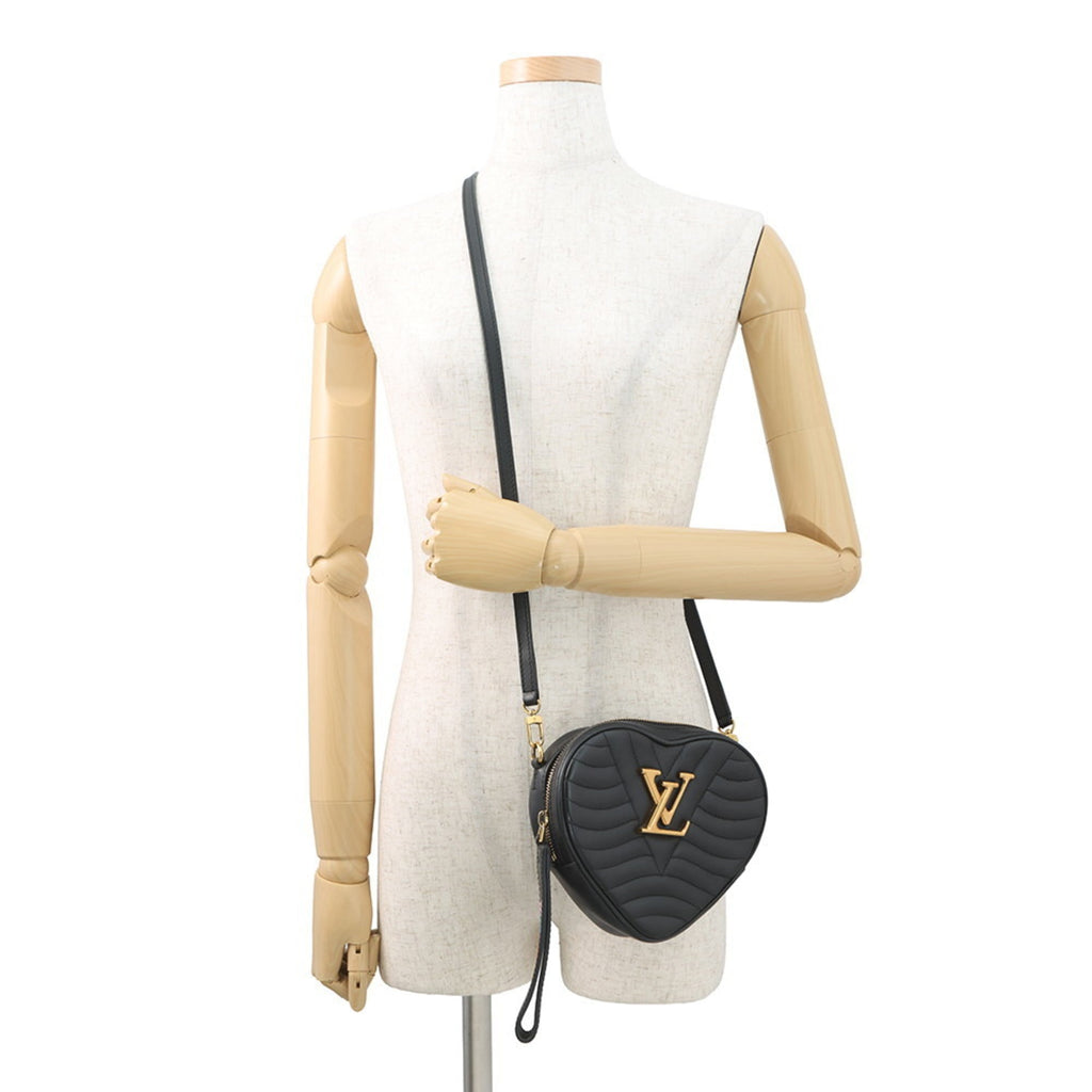 Louis Vuitton Noir Leather Shoulder Bag