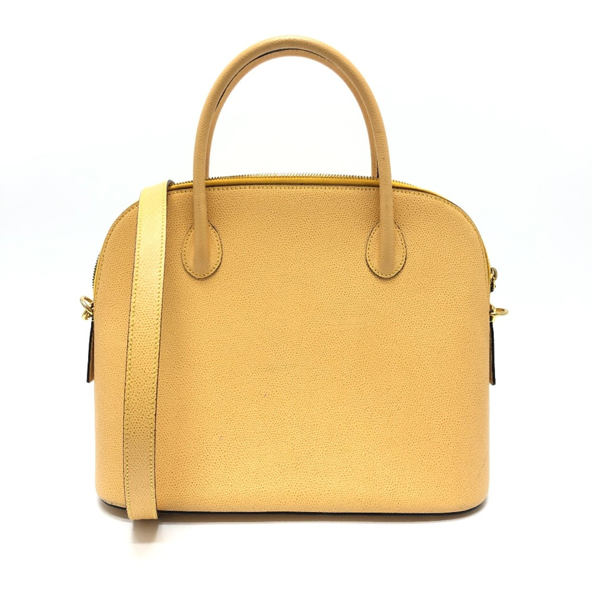 Celine Yellow Leather Shoulder Bag