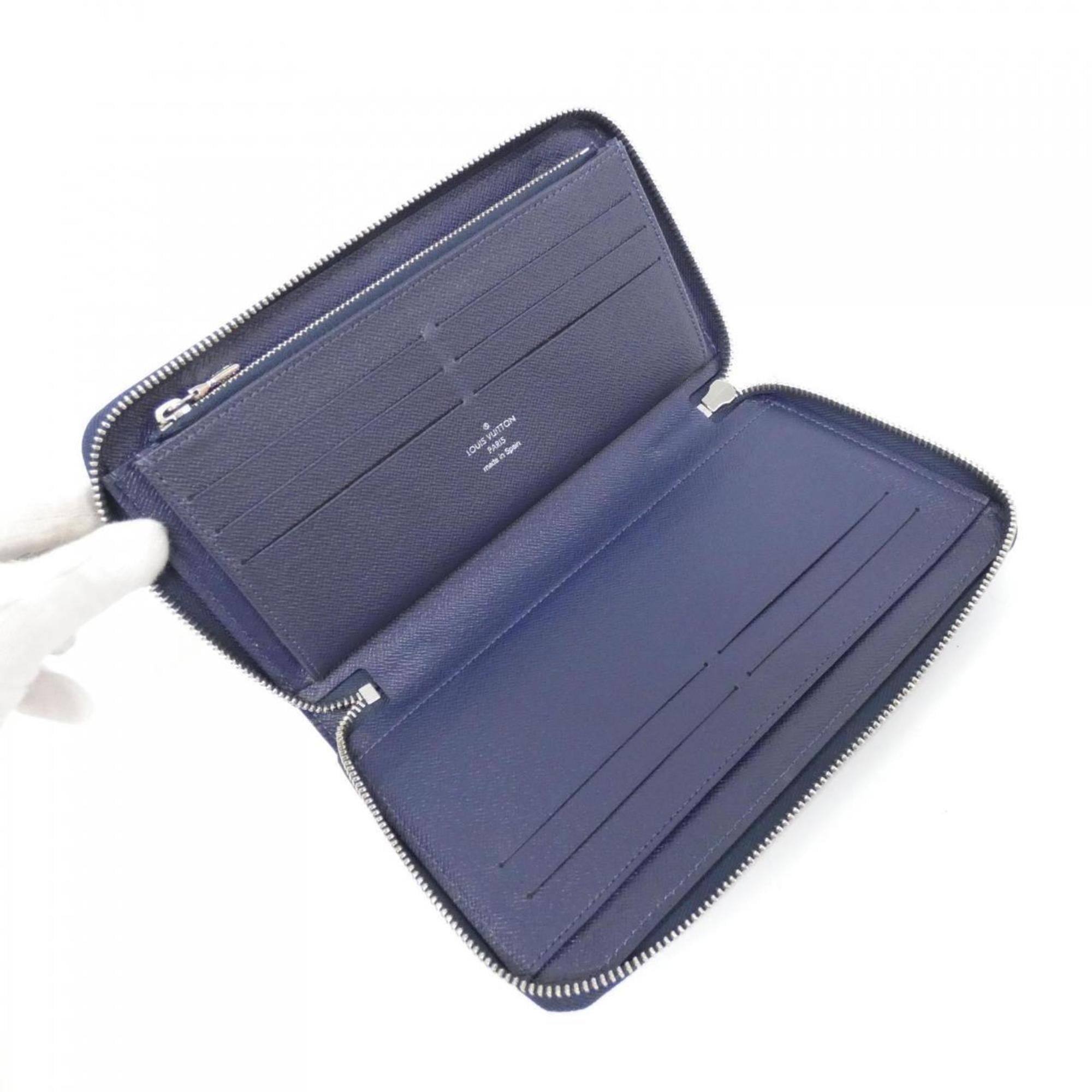 Louis Vuitton Navy Leather Long Wallet