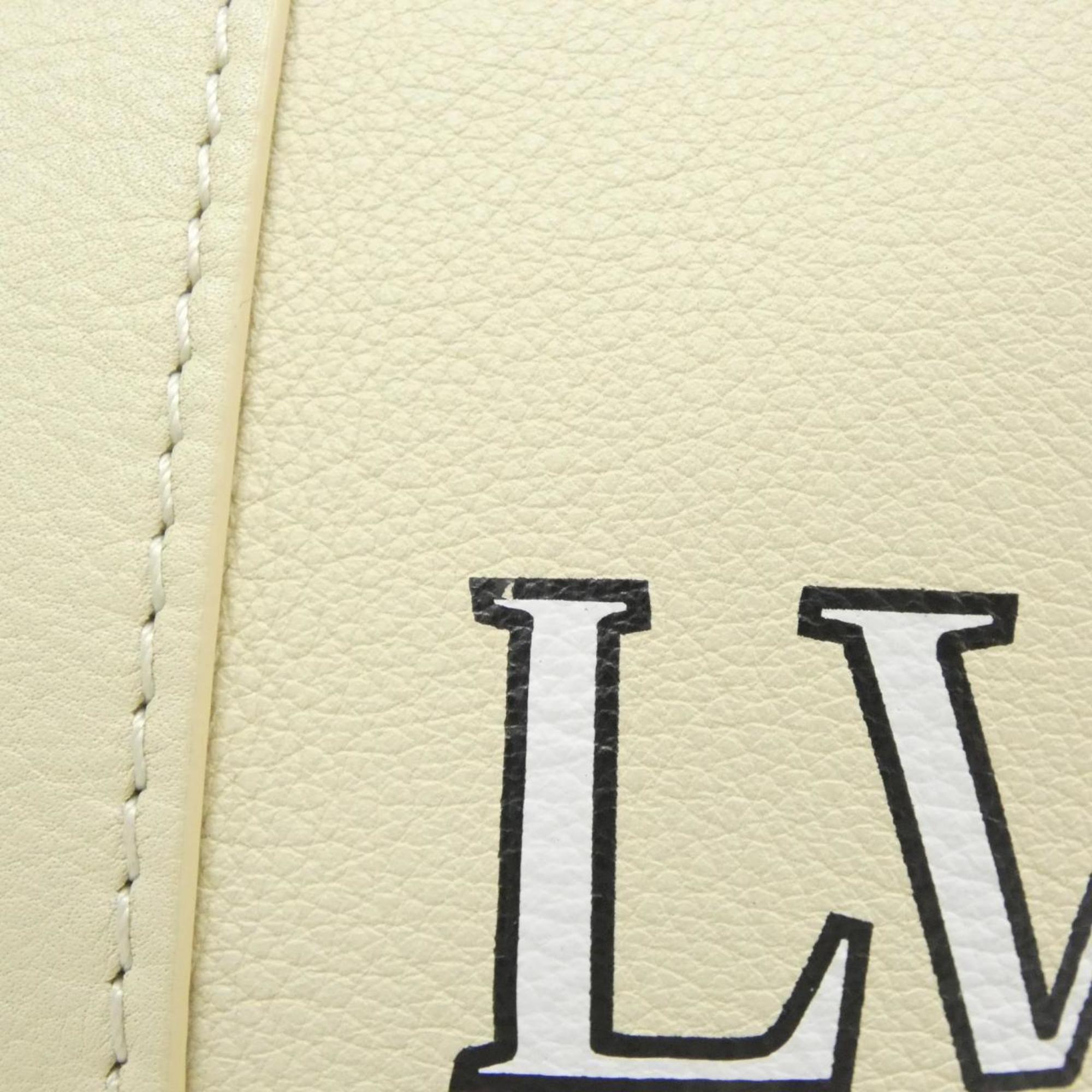 Louis Vuitton Beige Leather Shoulder Bag