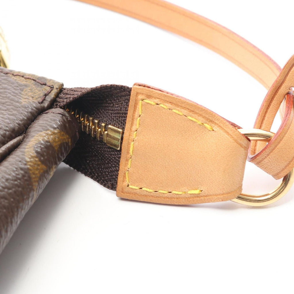 Louis Vuitton Brown Coated Canvas Pvc Monogram Leather Handbag
