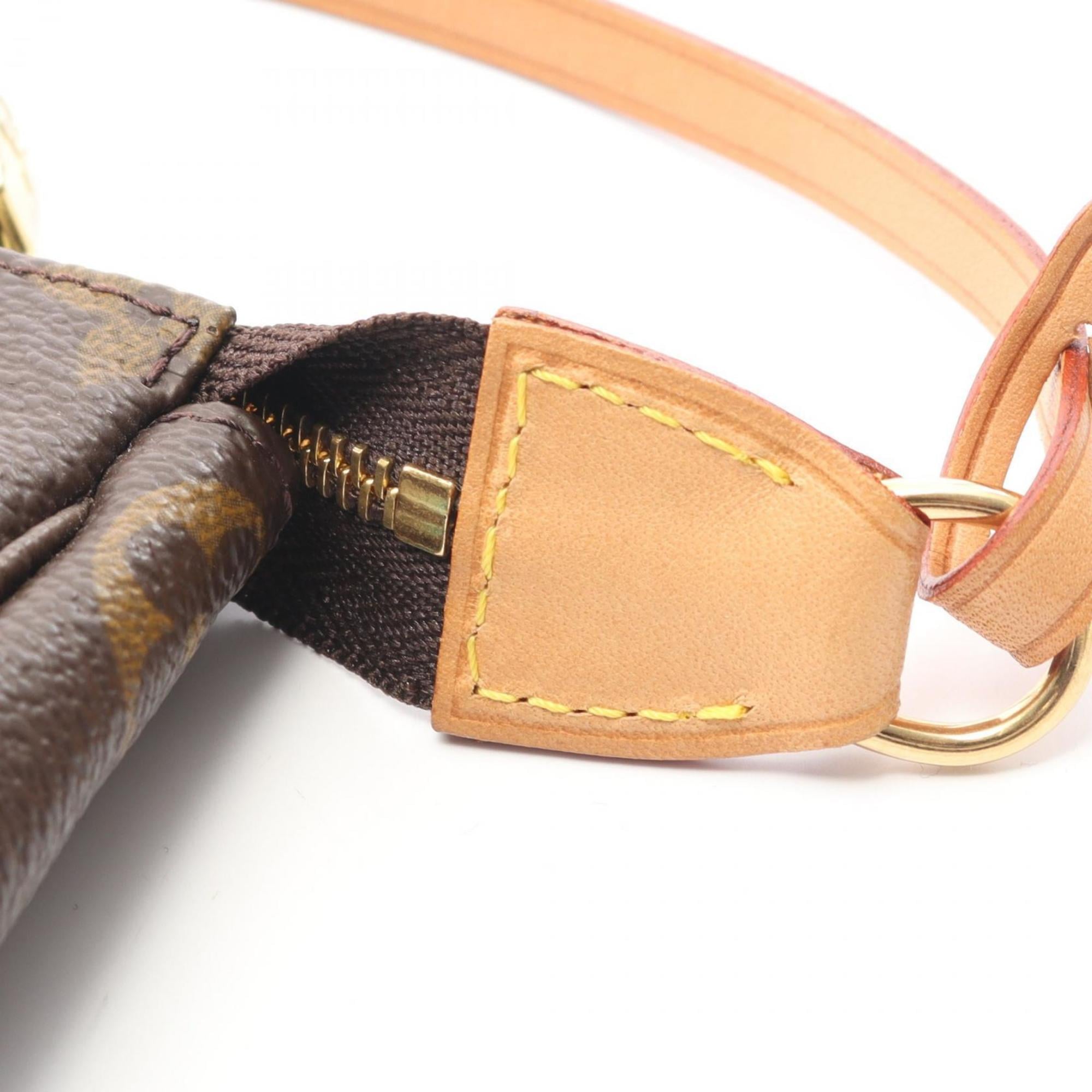 Louis Vuitton Brown Coated Canvas Pvc Monogram Leather Handbag
