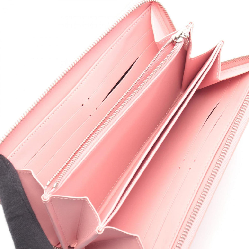 Louis Vuitton Black Pink Red Color Vernis Long Wallet