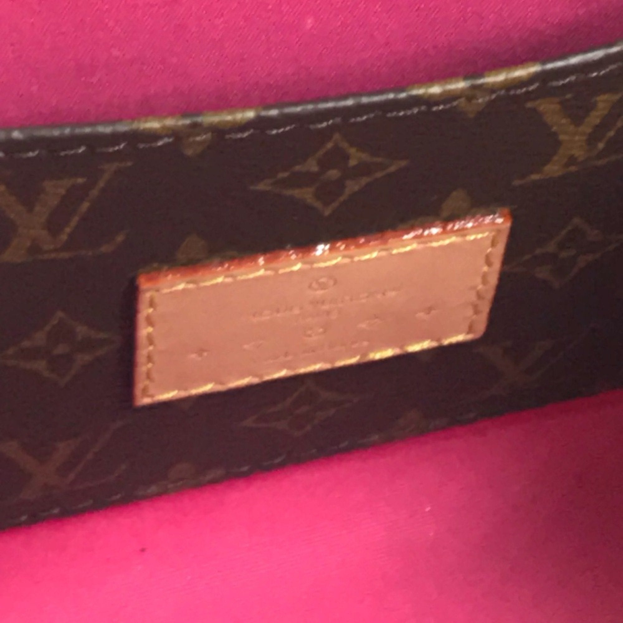 Louis Vuitton Pink Monogram Vernis Handbag Shoulder Bag Tote Bag