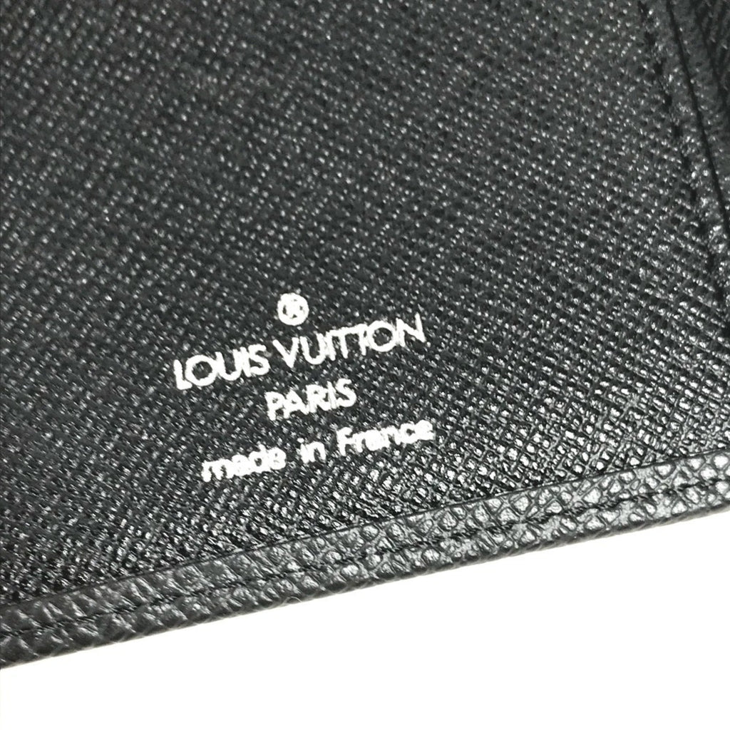 Louis Vuitton Taiga Ardoise Black Taiga Leather Long Wallet