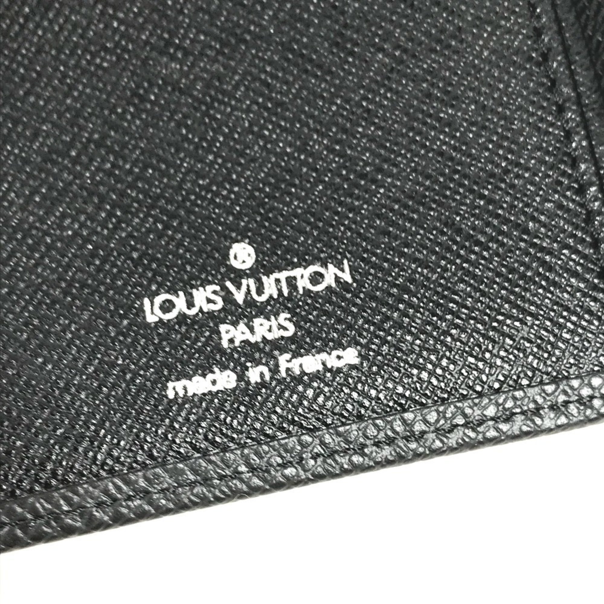 Louis Vuitton Taiga Ardoise Black Taiga Leather Long Wallet