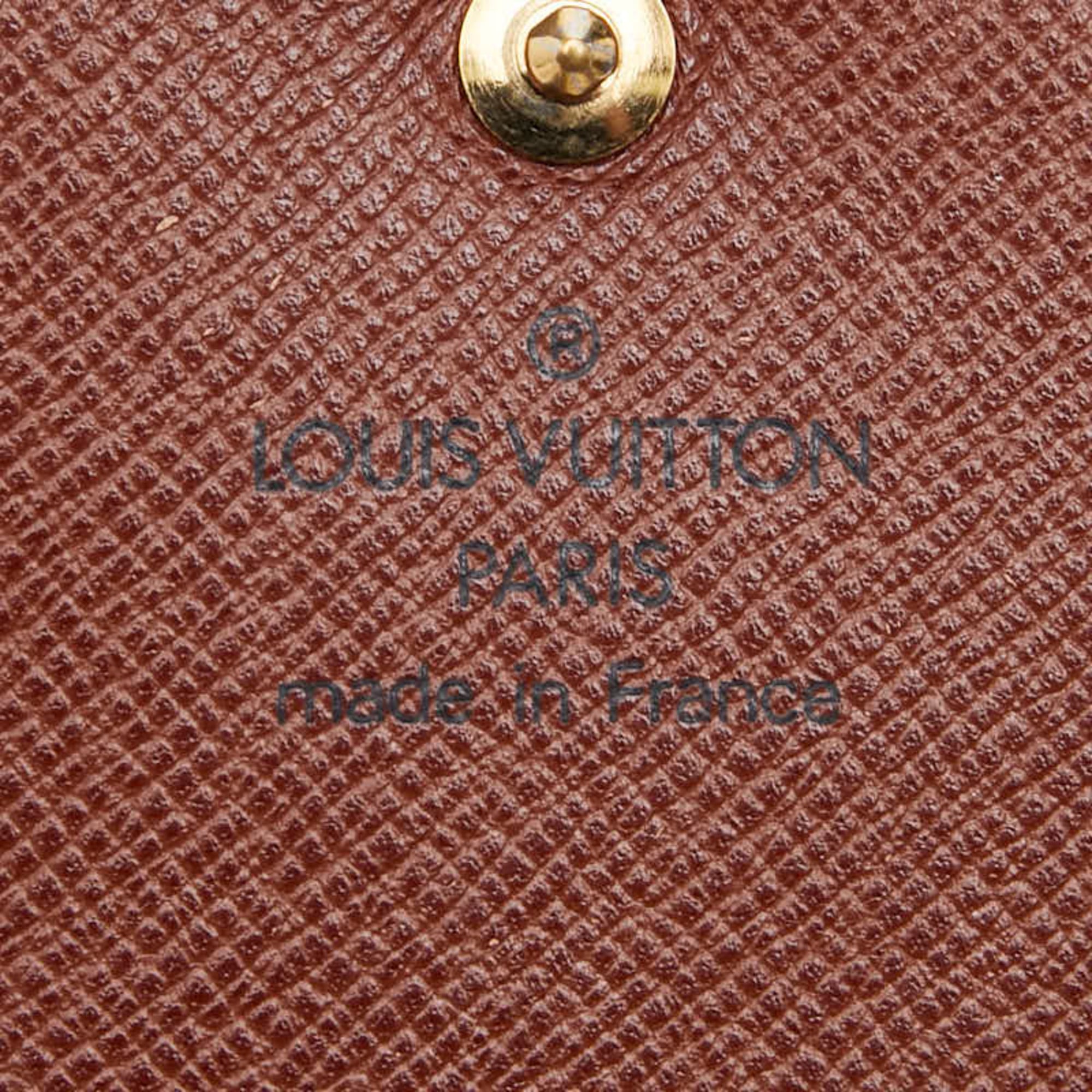 Louis Vuitton Brown Pvc Leather Wallet