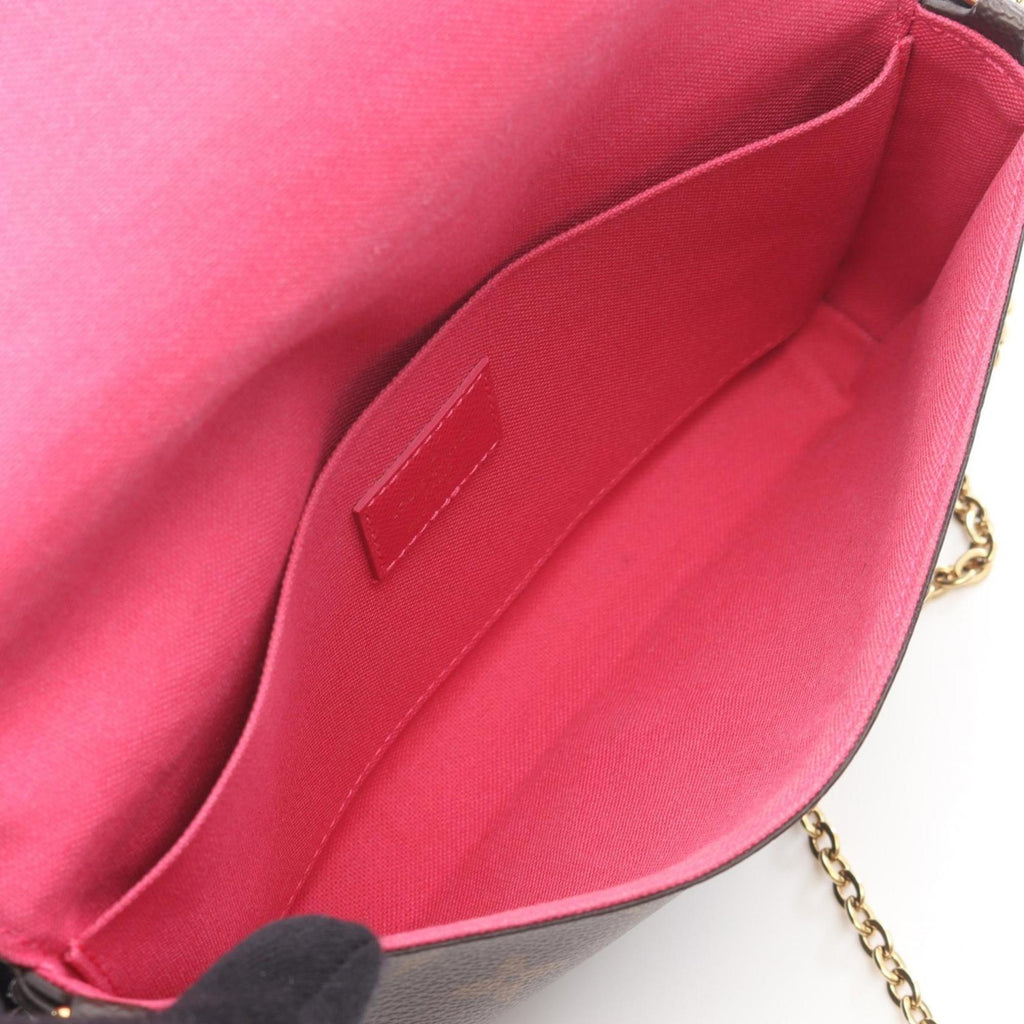 Louis Vuitton Brown Monogram Multi-Color Coated Canvas Leather Handbag Pochette Pouch Shoulder Bag
