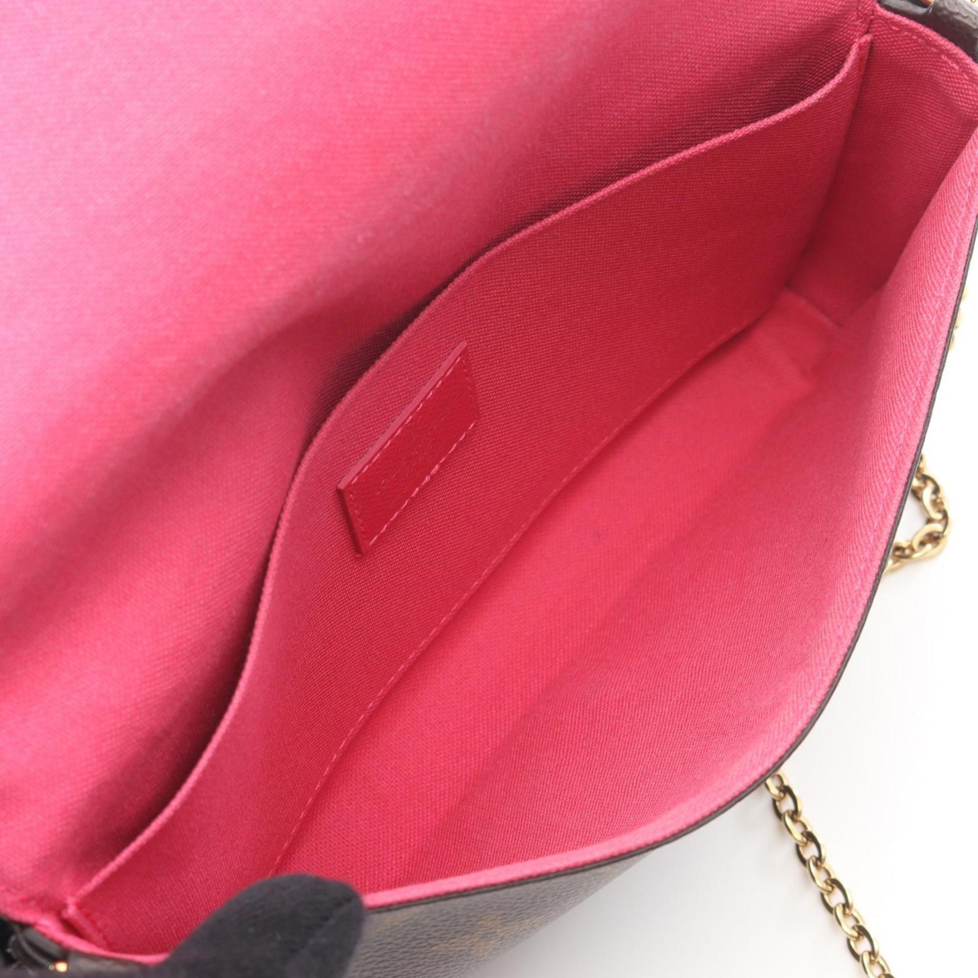 Louis Vuitton Brown Monogram Multi-Color Coated Canvas Leather Handbag Pochette Pouch Shoulder Bag