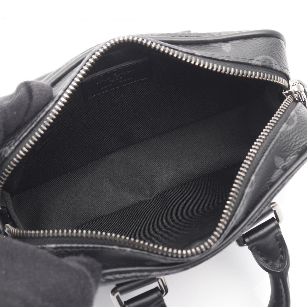 Louis Vuitton Black Monogram Eclipse Coated Canvas Leather Handbag