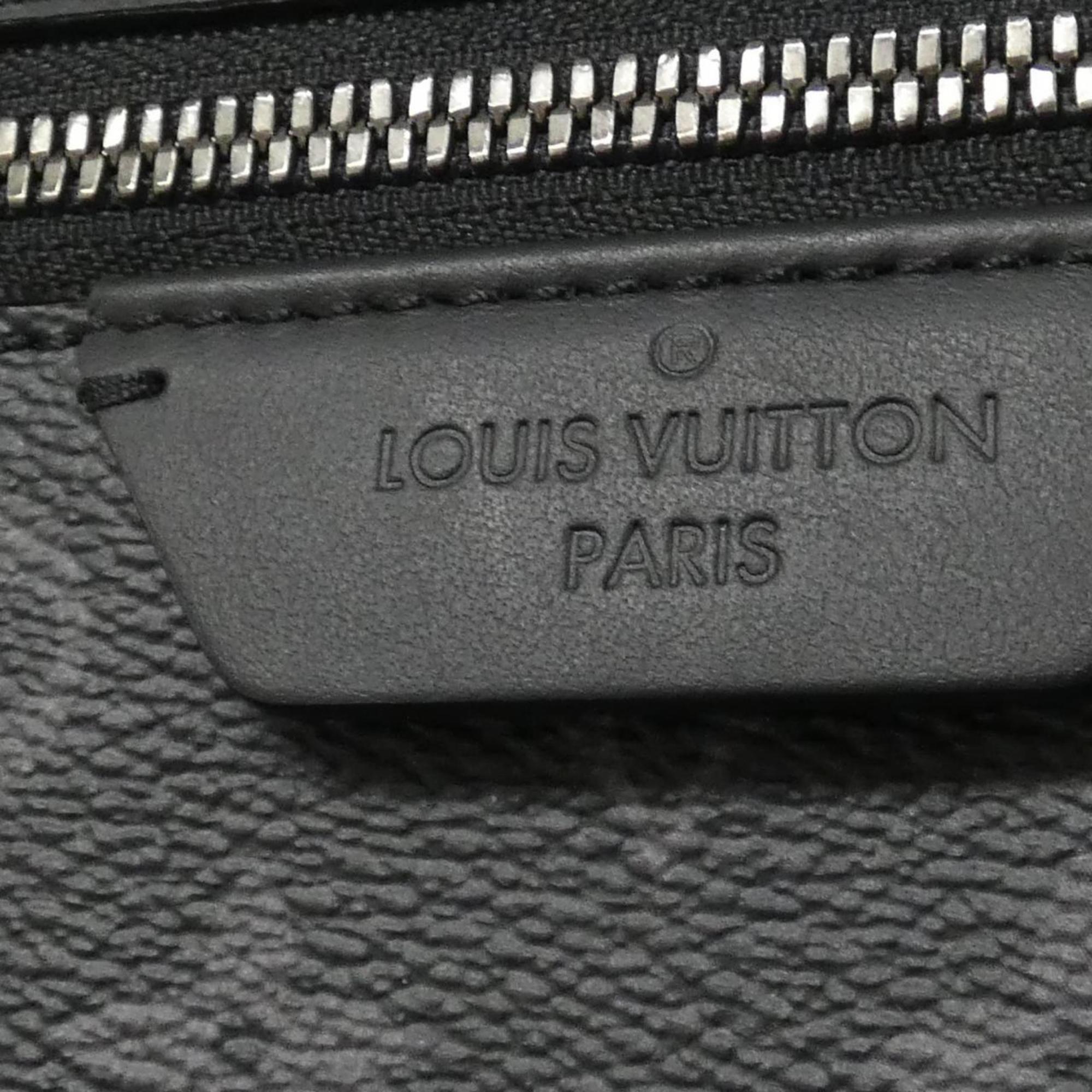 Louis Vuitton Black Coated Canvas Backpack