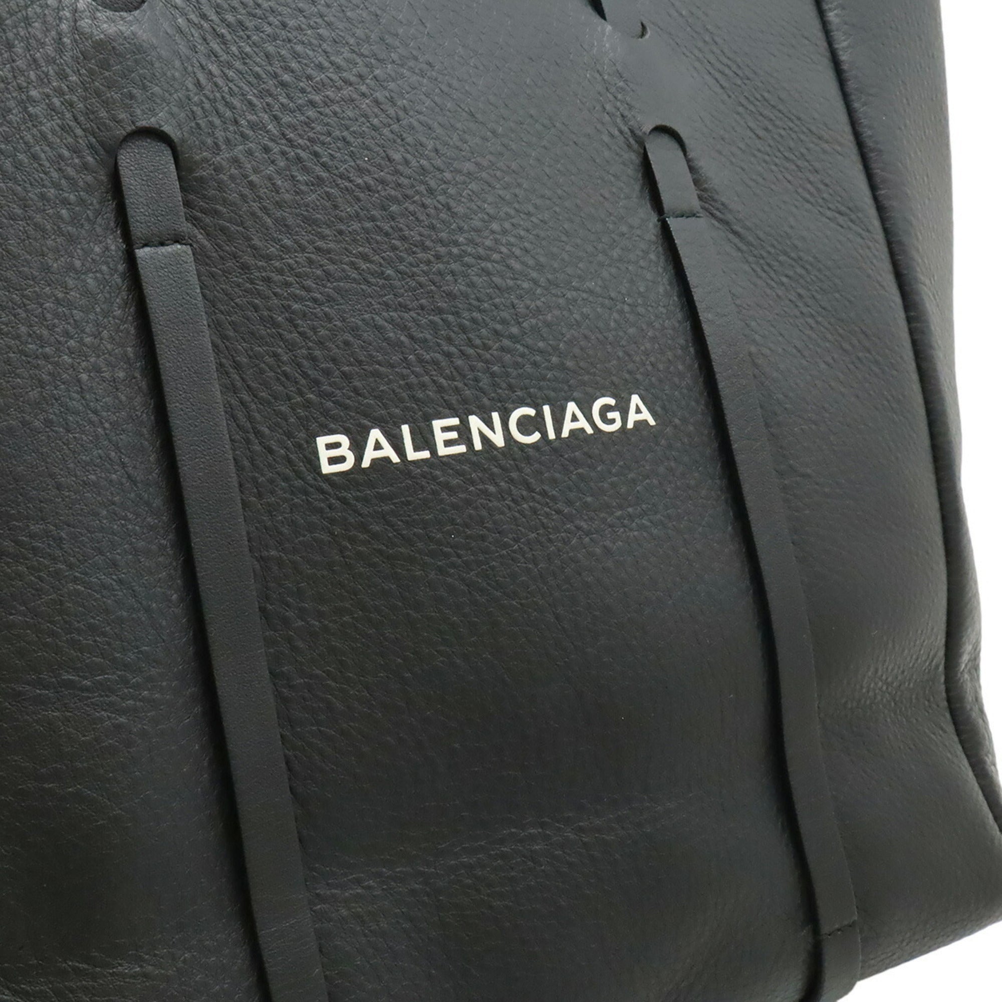 Balenciaga Black Leather Shoulder Bag Tote