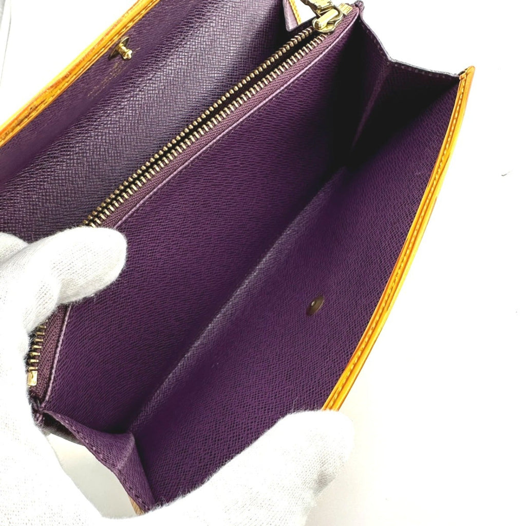 Louis Vuitton Yellow Epi Leather Long Wallet
