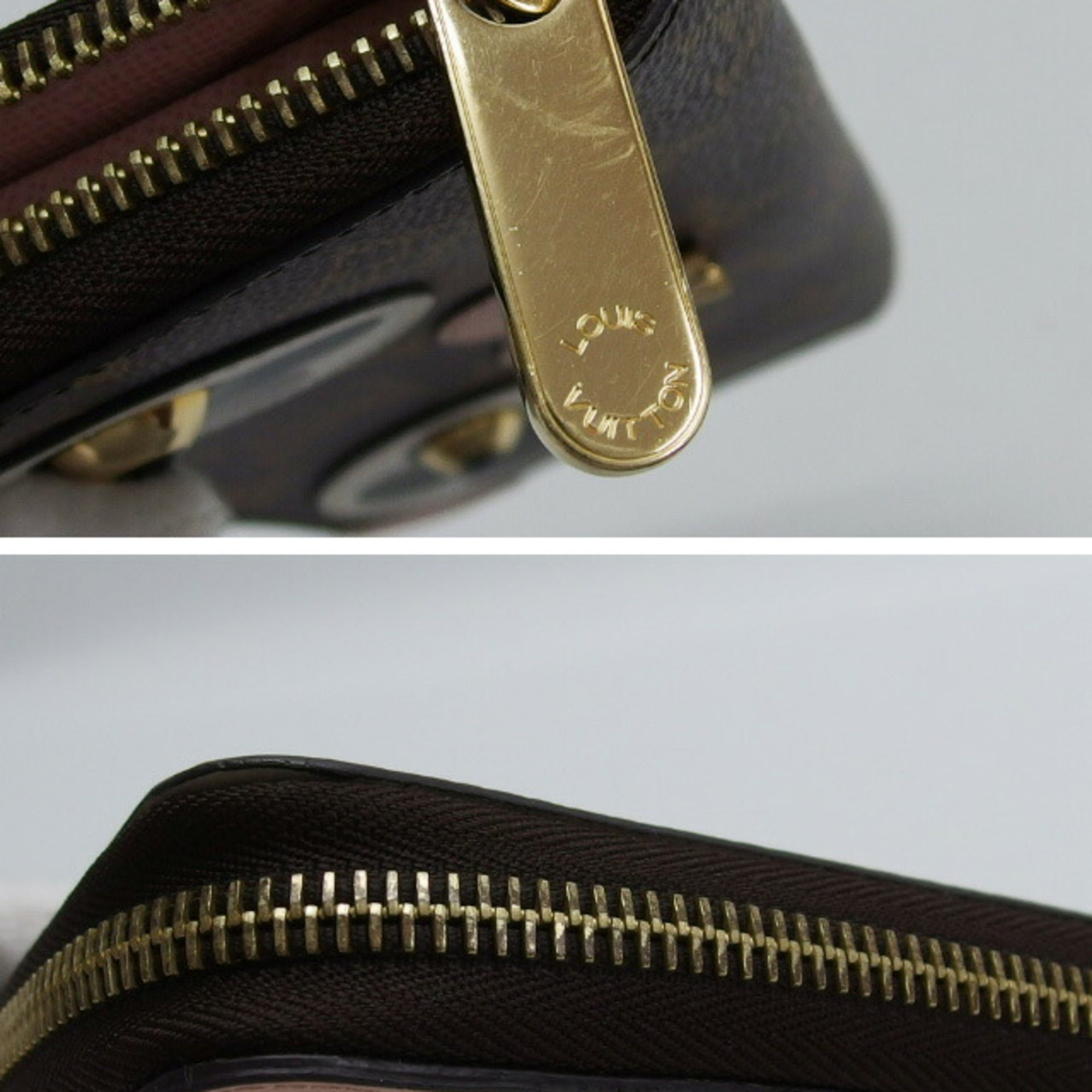 Louis Vuitton Black Rose Ballerine White Monogram Canvas Leather Metal Long Wallet