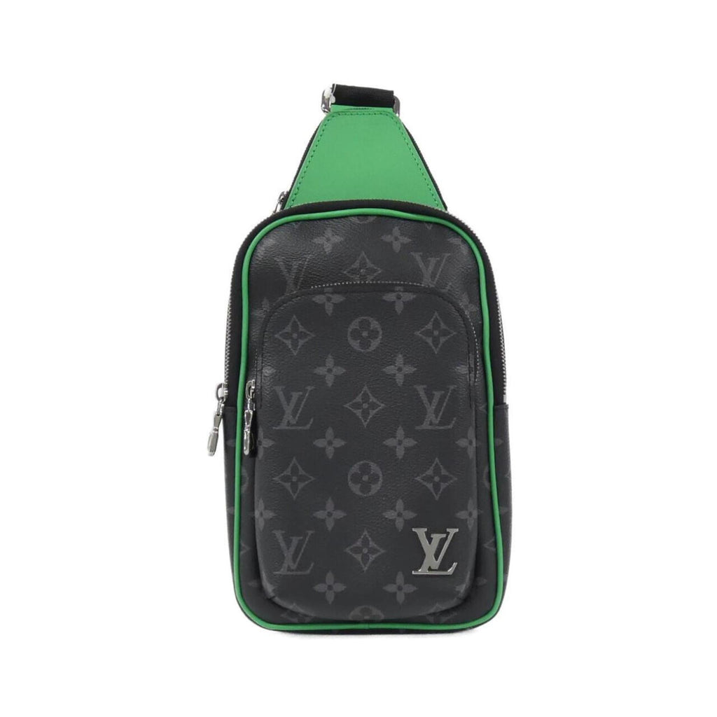 Louis Vuitton Monogram Eclipse Black Green Coated Canvas Handbag