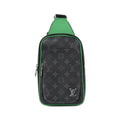 Louis Vuitton Monogram Eclipse Black Green Coated Canvas Handbag