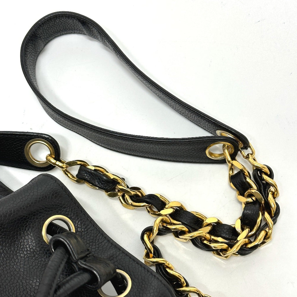 Chanel Black Leather Shoulder Bag