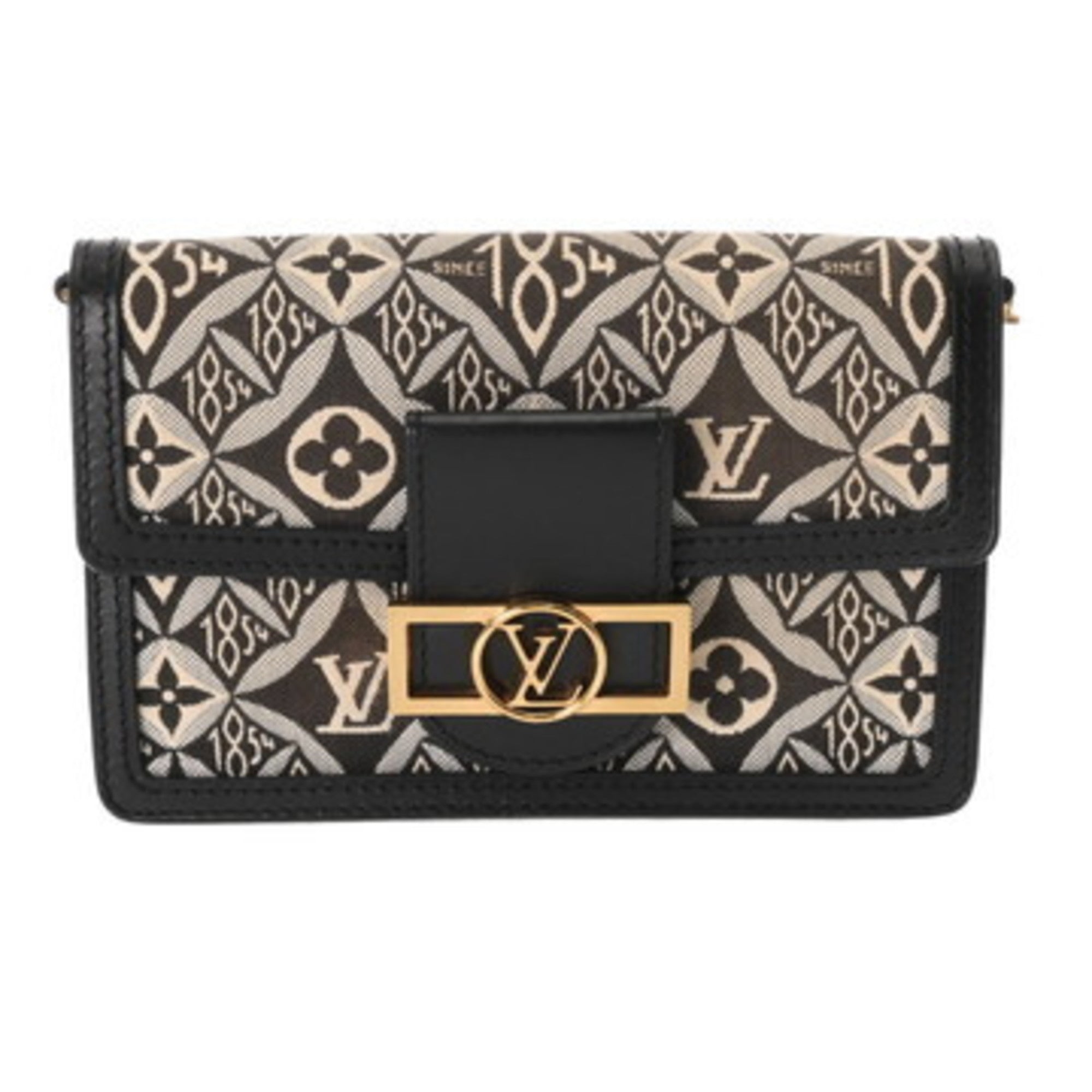 Louis Vuitton Monogram Black Leather Shoulder Bag