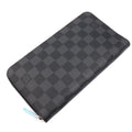 Louis Vuitton Black Damier Graphite Damier Graphite Long Wallet