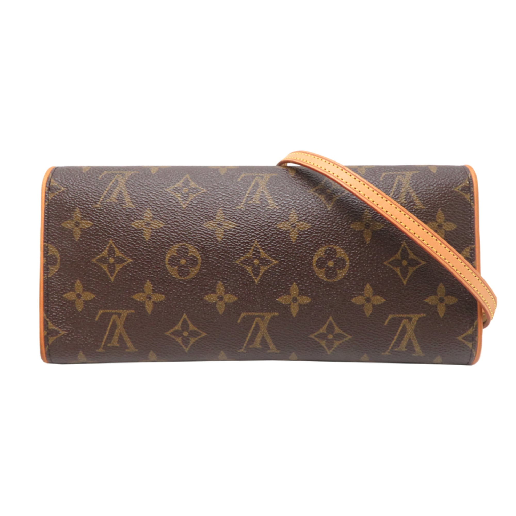 Louis Vuitton Brown Monogram Pochette Shoulder Bag