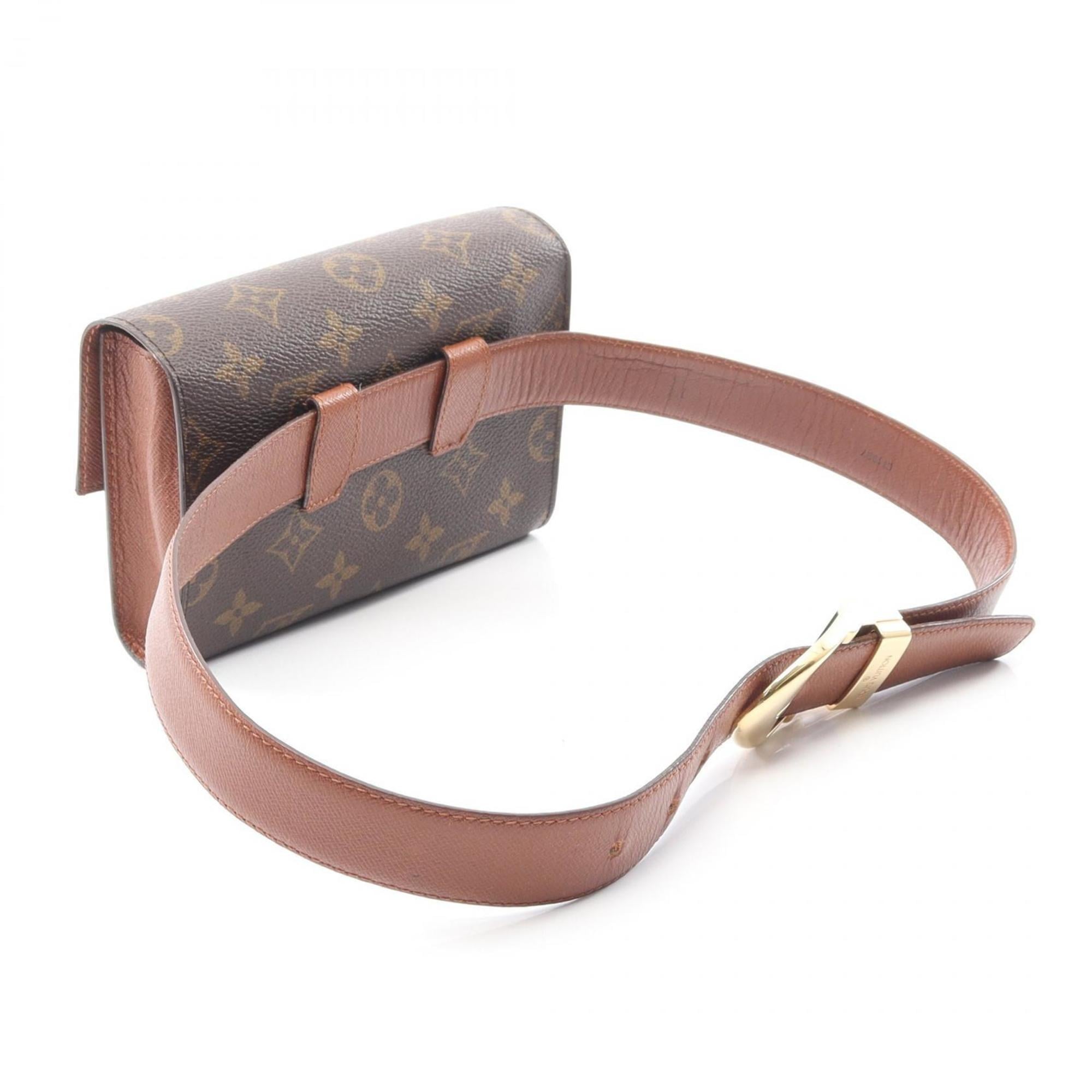 Louis Vuitton Brown Monogram Coated Canvas Leather Fanny Pack Sling Bag