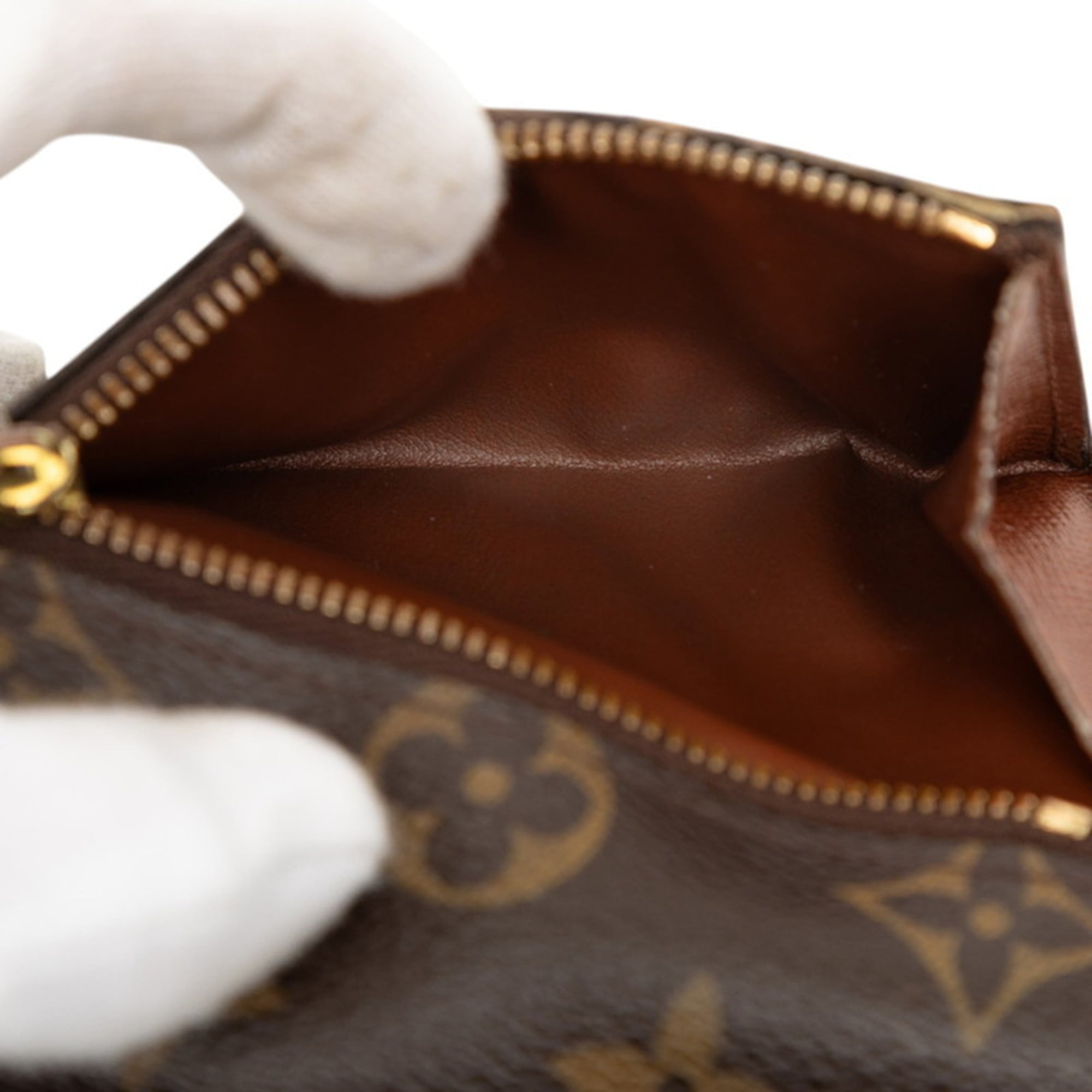Louis Vuitton Brown Pvc Leather Wallet