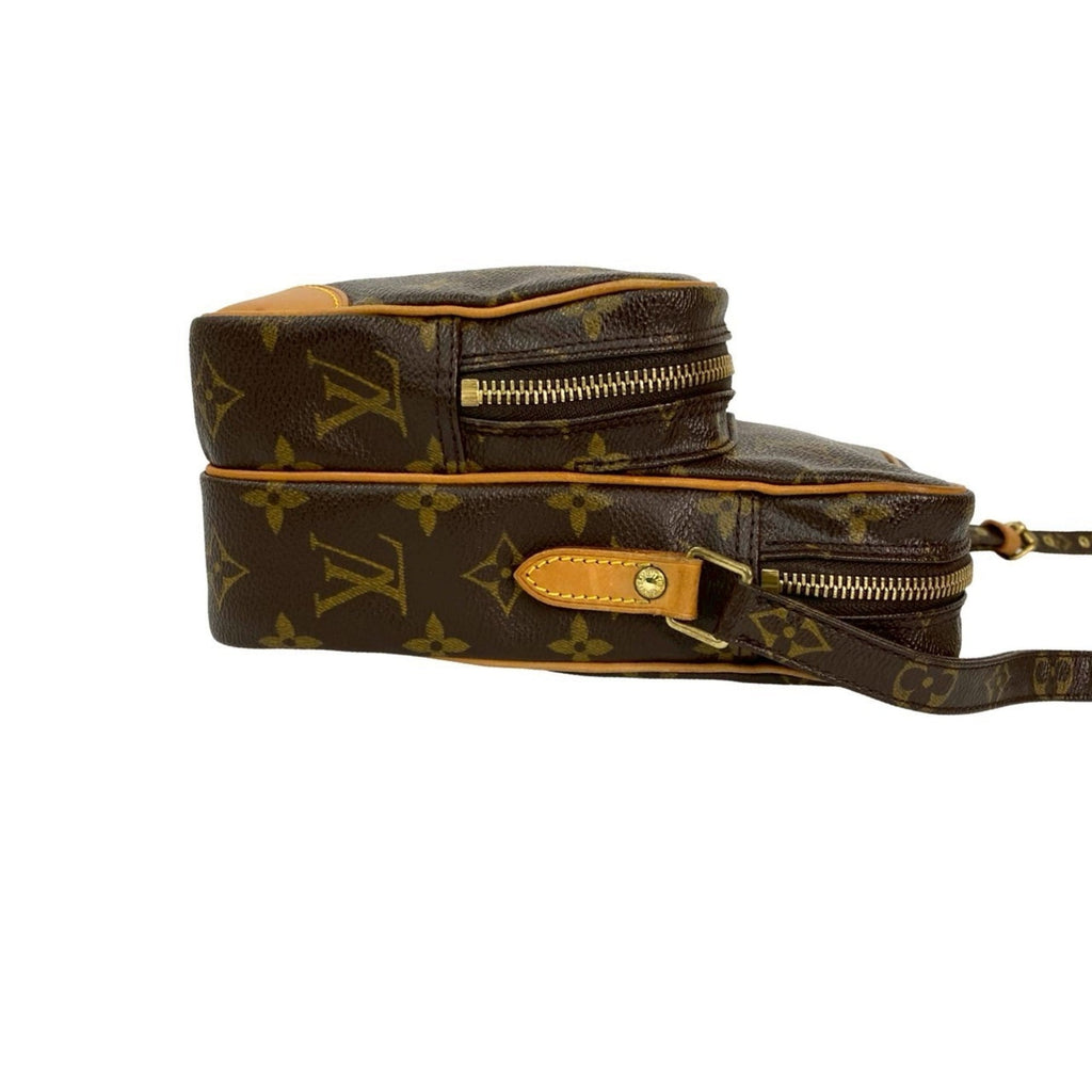 Louis Vuitton Brown Leather Pvc Pochette Shoulder Bag