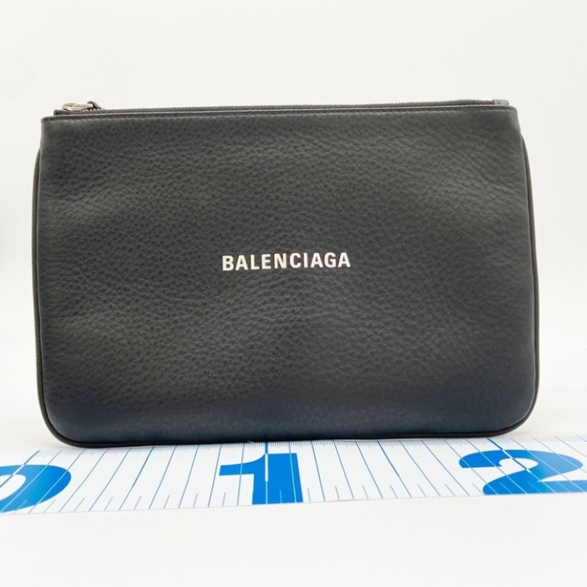 Balenciaga Black Leather Pouch