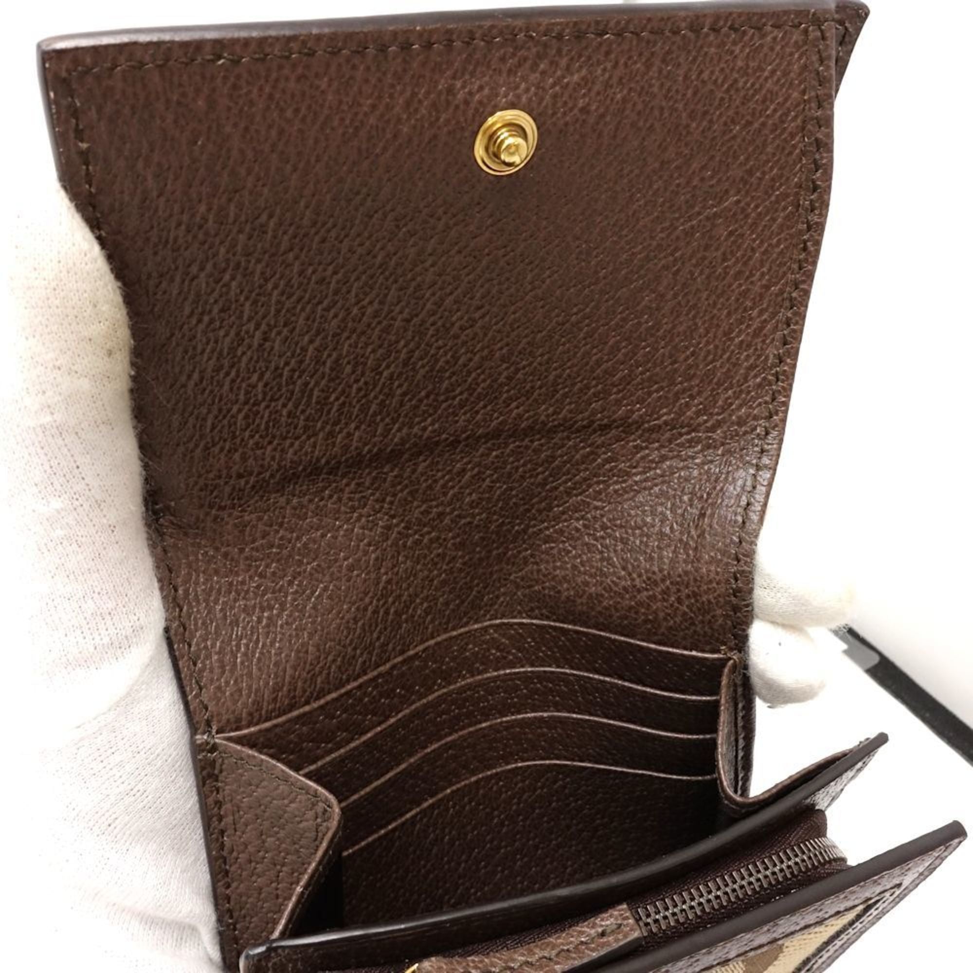 Gucci Beige Canvas Wallet (Bi-Fold) (Pre-Owned)