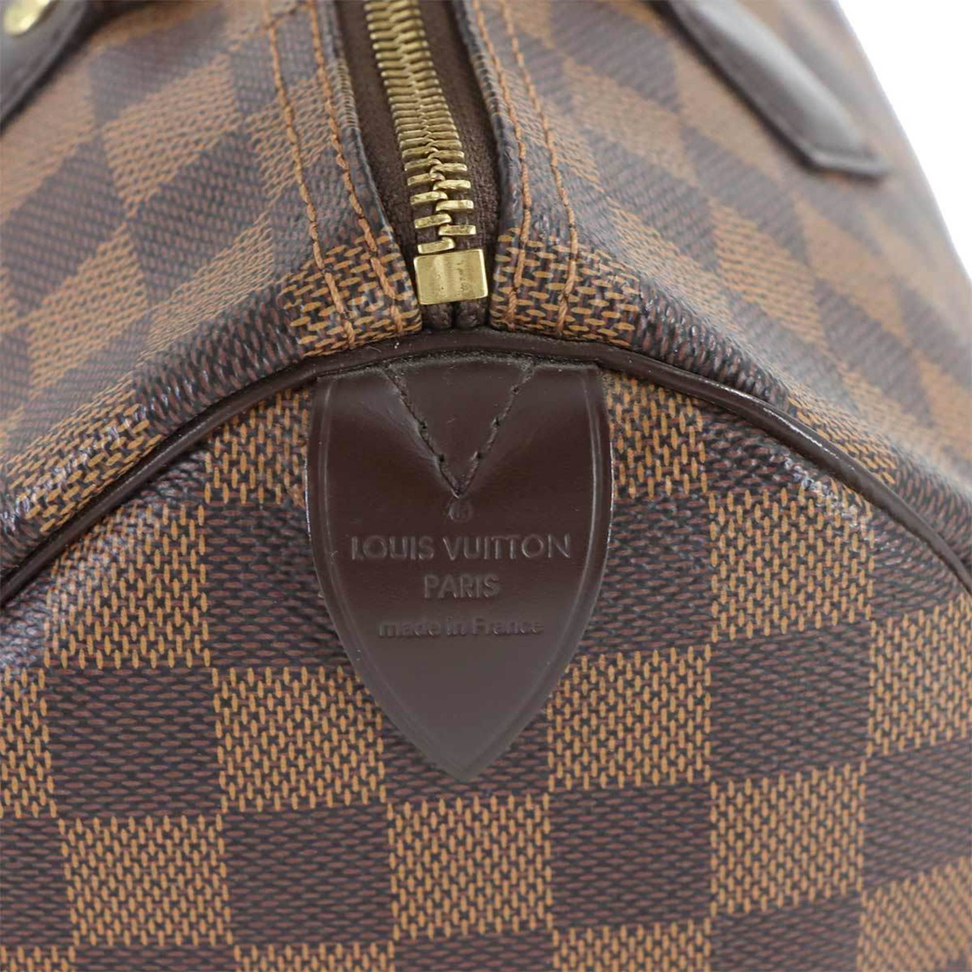 Louis Vuitton Brown Damier Canvas Ebene Damier Canvas Boston Bag Handbag