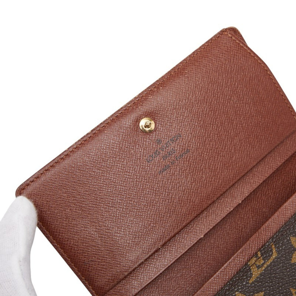 Louis Vuitton Brown Pvc Leather Wallet