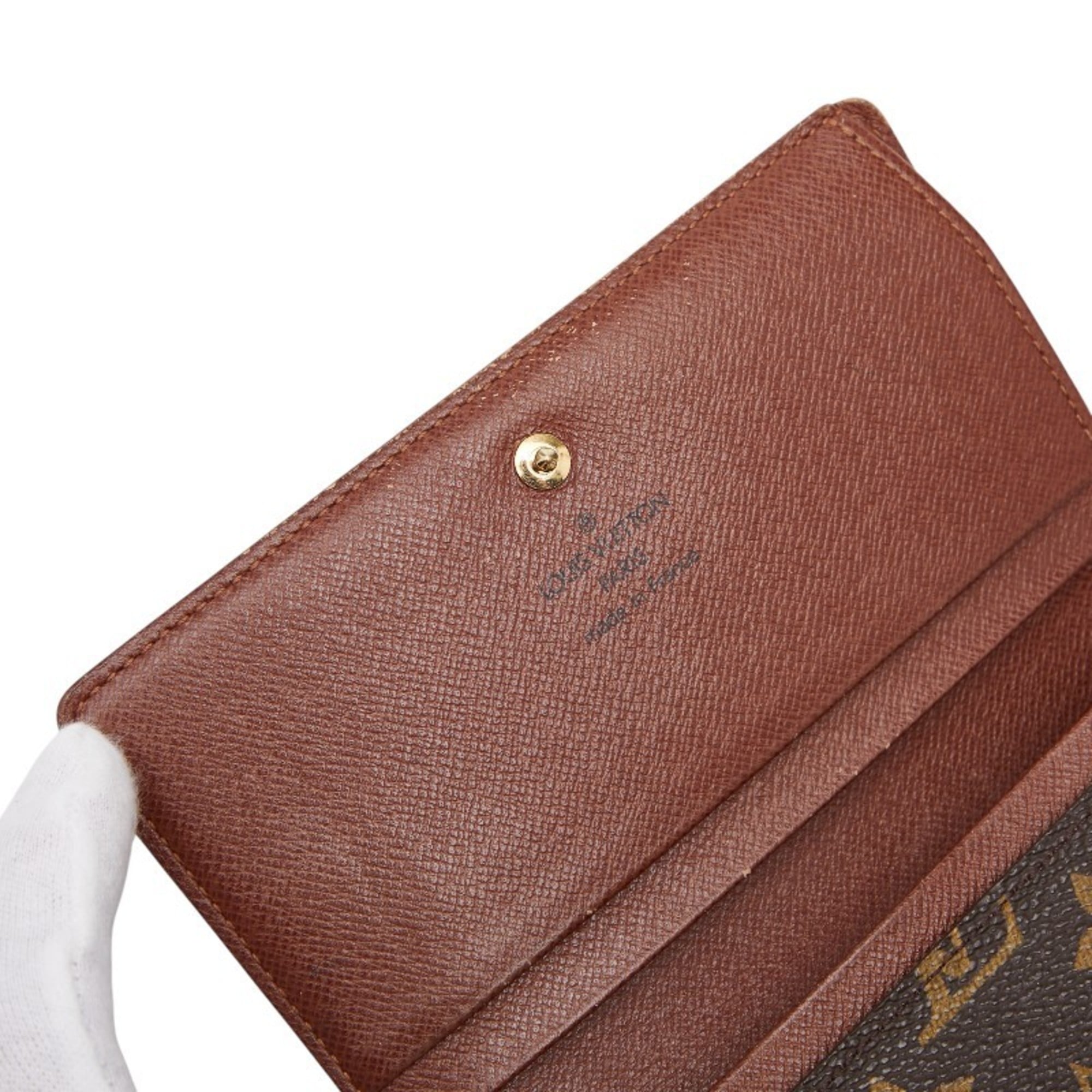 Louis Vuitton Brown Pvc Leather Wallet