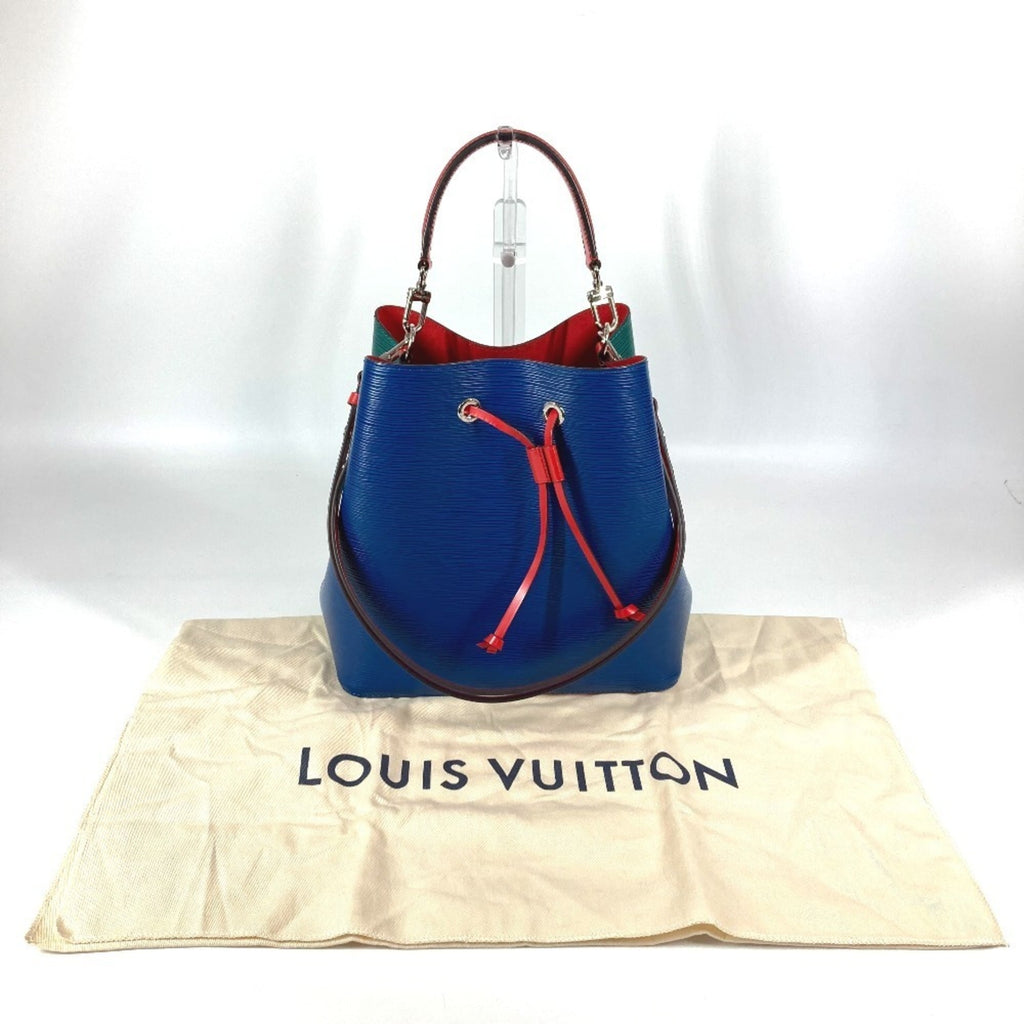 Louis Vuitton Blue Green Red Color Epi Leather Shoulder Bag