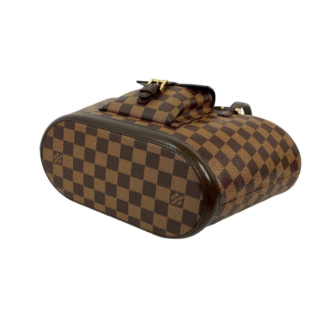 Louis Vuitton Brown Damier Canvas Leather Pvc Handbag Tote Bag