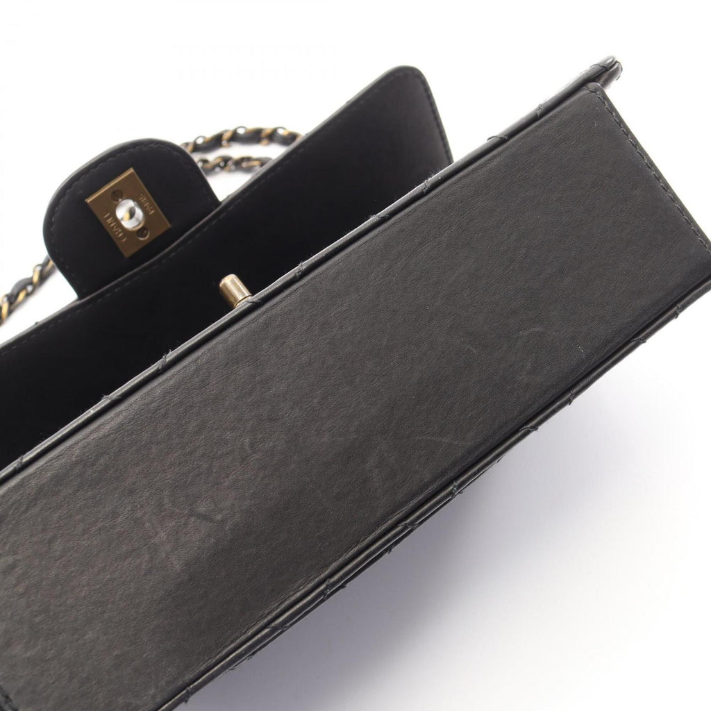 Chanel Black Leather Handbag Shoulder Bag