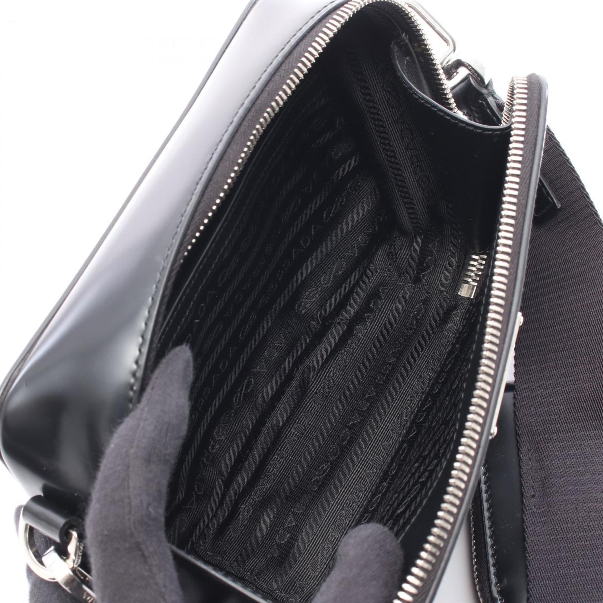 Prada Black Leather Shoulder Bag
