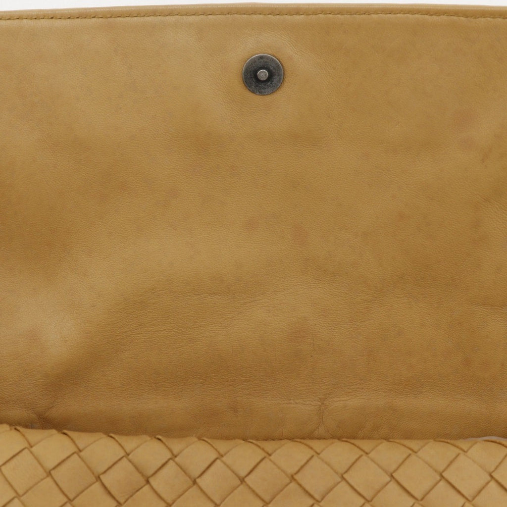 Bottega Veneta Beige Intrecciato Shoulder Bag