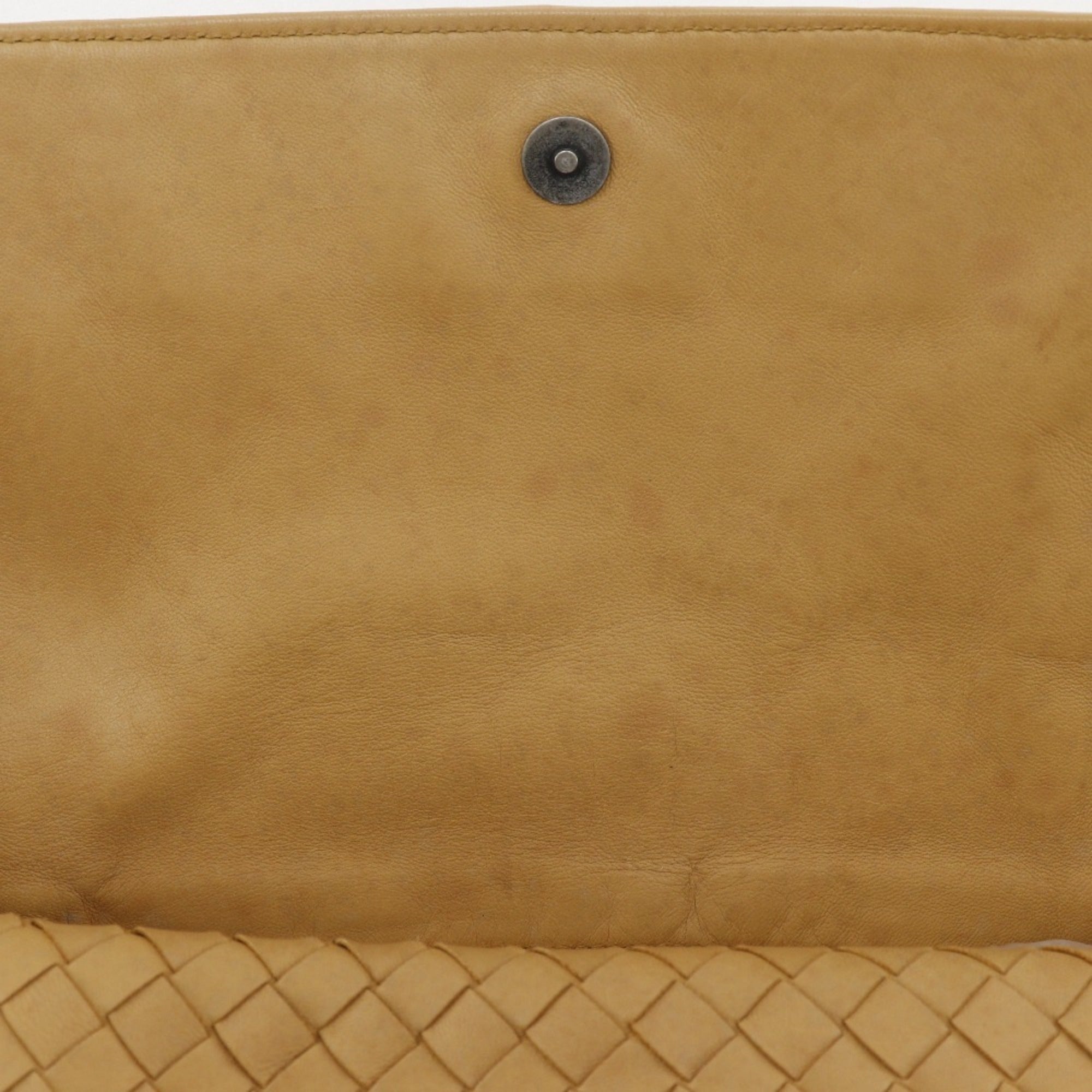 Bottega Veneta Beige Intrecciato Shoulder Bag