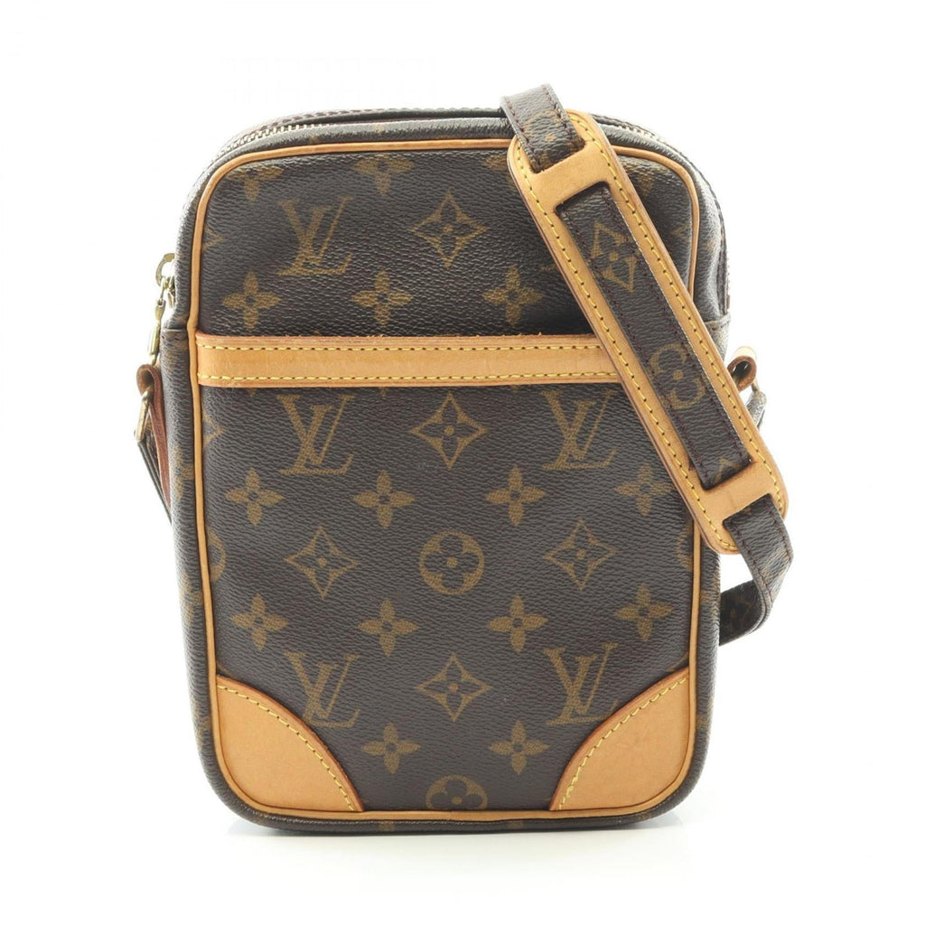 Louis Vuitton Brown Monogram Coated Canvas Leather Shoulder Bag