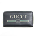 Gucci Black Leather Long Wallet (Bi-Fold) (Pre-Owned)