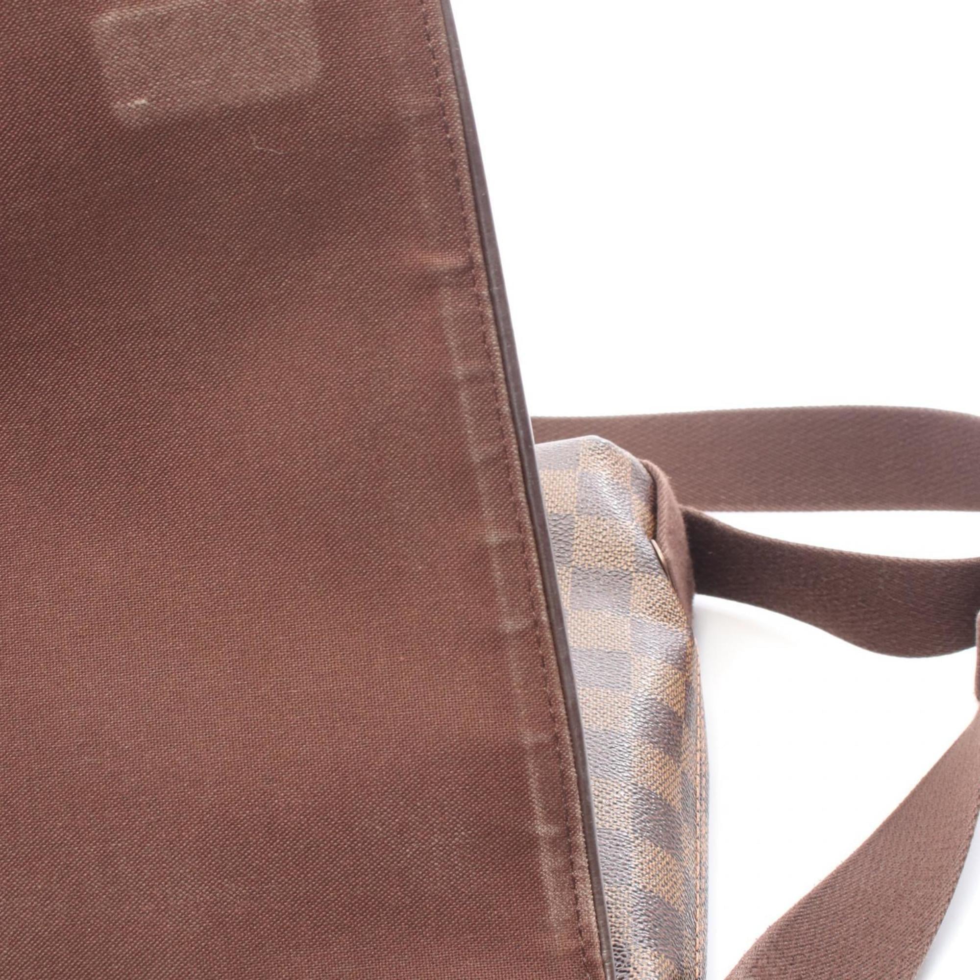 Louis Vuitton Brown Damier Canvas Coated Canvas Leather Handbag Shoulder Bag