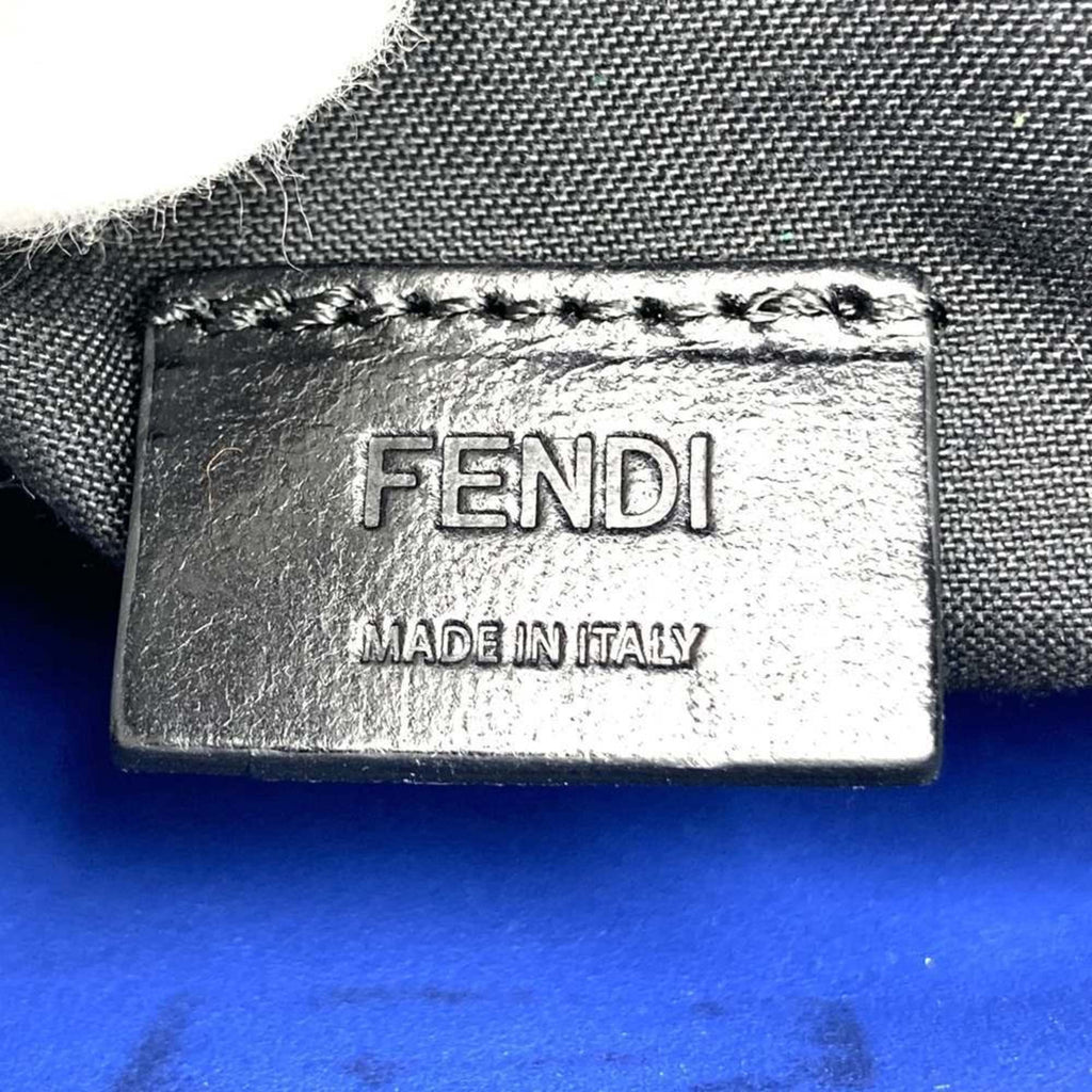 Fendi Blue Leather Clutch Bag Pouch