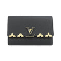 Louis Vuitton Black Leather Wallet (Tri-Fold)